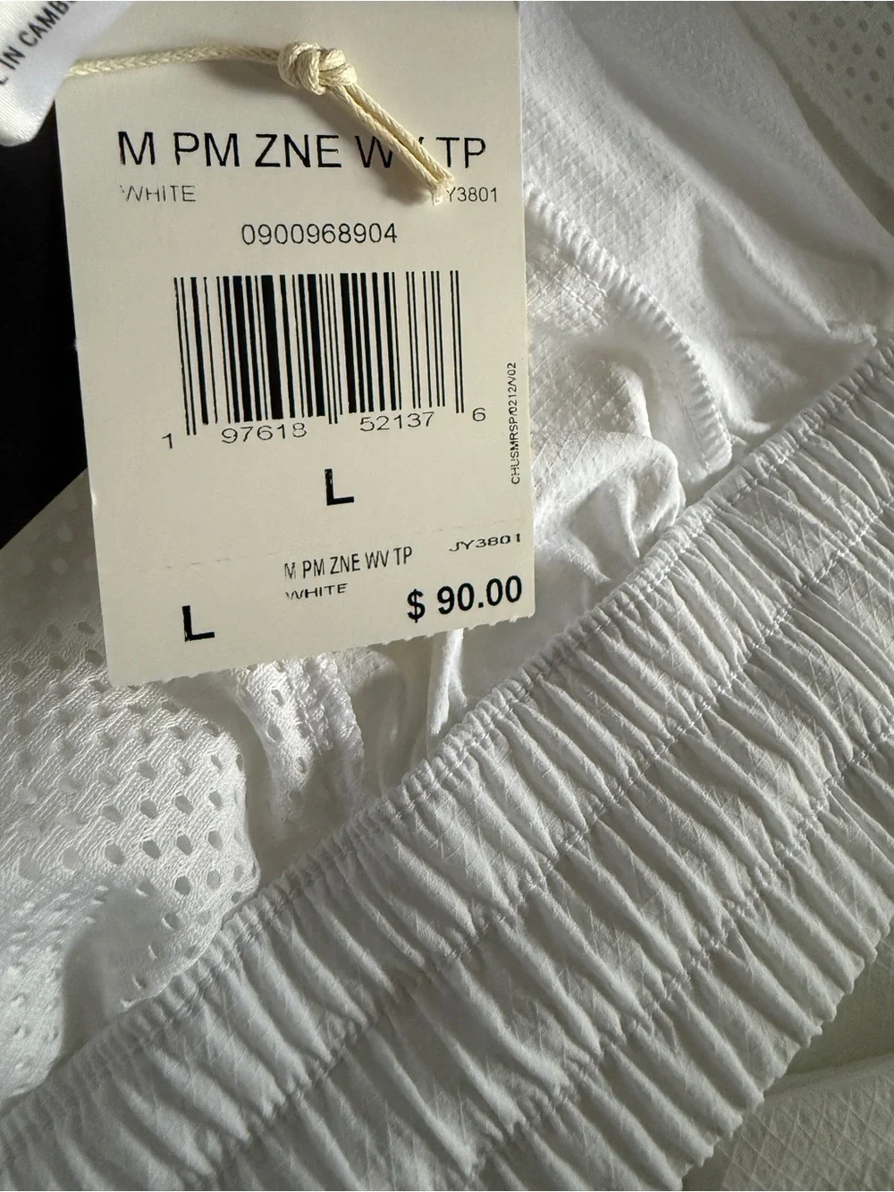 Adidas [L] Patrick Mahomes Men’s Z.N.E. Woven Track Pants White/White JY3801